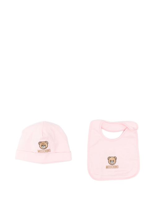 Cappellino e bavaglino coordinati MOSCHINO KIDS | MRY03E-LAA23/50209